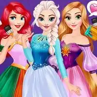 Princesses Rainbow Dresses